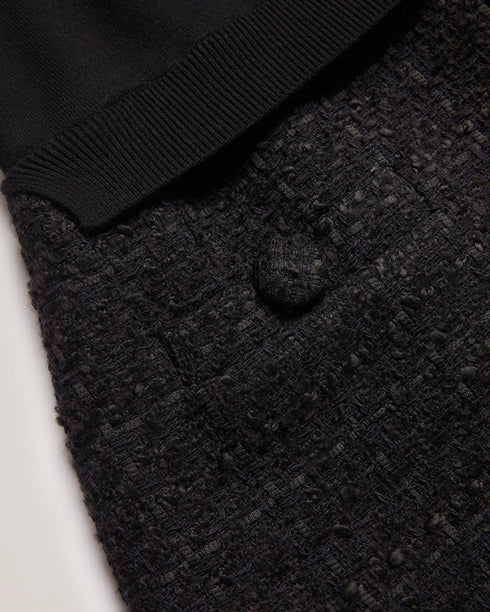 KOMAM-Tailoring-Rose Button Knit Bodice Boucle- Ted Baker Romania