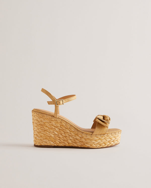 GIYAA-Sandals-High-Heeled Wedge With Bow Detail- Ted Baker Romania