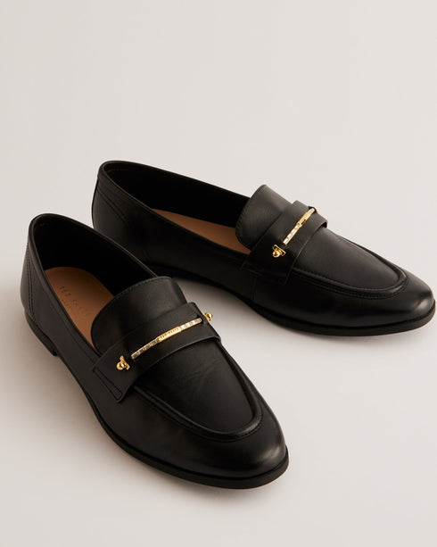 ZZOEE-Shoes-Flat Loafer With Signature Bar- Ted Baker Romania