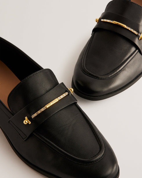 ZZOEE-Shoes-Flat Loafer With Signature Bar- Ted Baker Romania