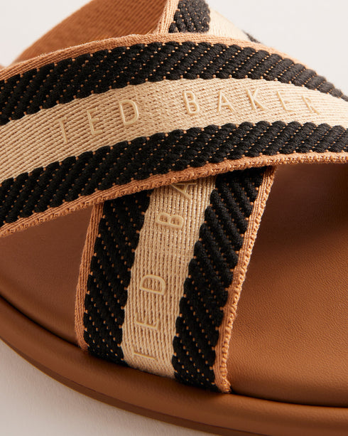 ASHIKA-Sandals-Webbing Flat Sandal- Ted Baker Romania