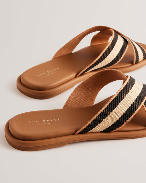 ASHIKA-Sandals-Webbing Flat Sandal- Ted Baker Romania