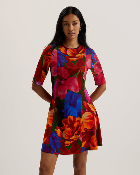 VVERITY-Dresses-3/4 Sleeve Mini Dress- Ted Baker Romania