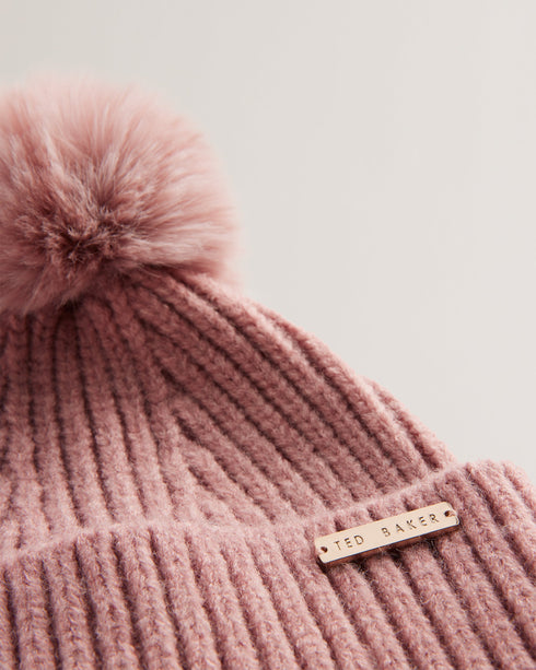 EMILYYA-Hats-Knitted bobble Hat- Ted Baker Romania