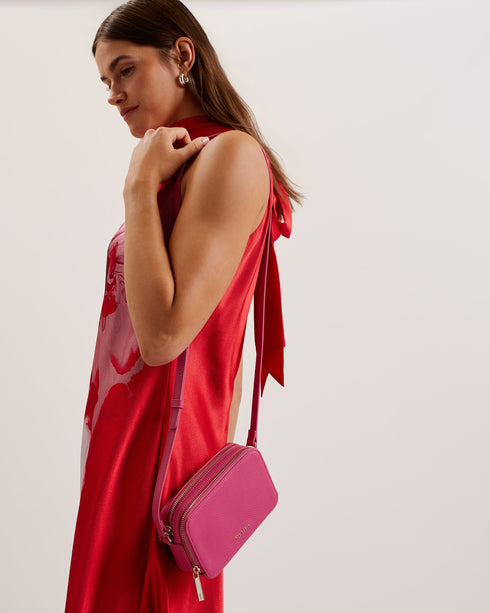 SAFFREY-Bags-Saffiano Double Zip Mini Cam- Ted Baker Romania