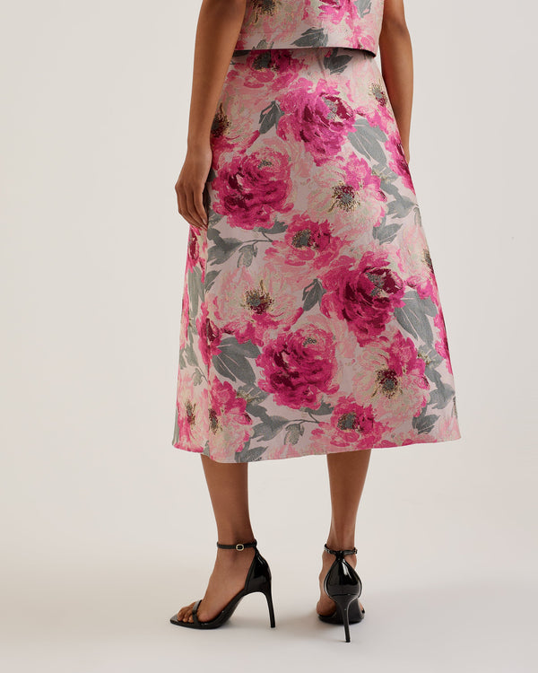 CLEYYO-Skirts-Asymmetric Jacquard Wrap Skir- Ted Baker Romania