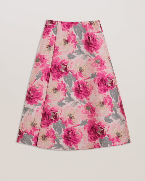 CLEYYO-Skirts-Asymmetric Jacquard Wrap Skir- Ted Baker Romania