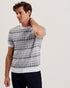 SREVEL-Knitwear-SS Regular Jacquard T-Shirt- Ted Baker Romania