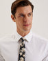 GOULDE-Ties-Floral Print Silk Tie- Ted Baker Romania