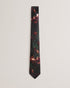 BIEDUL-Ties-Smokey Floral Print Silk Tie- Ted Baker Romania