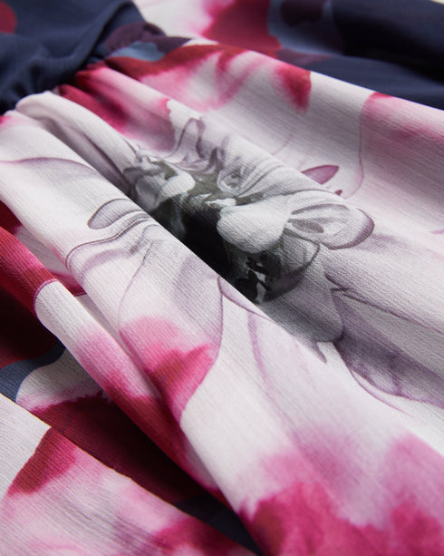 ARACELY-Dresses-Printed Long Sleeve Neck Tie- Ted Baker Romania