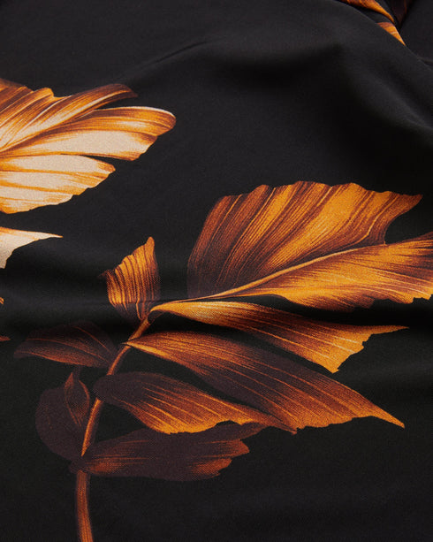 AIINE-Tops-Printed Slim Fit Quarter Sleev- Ted Baker Romania