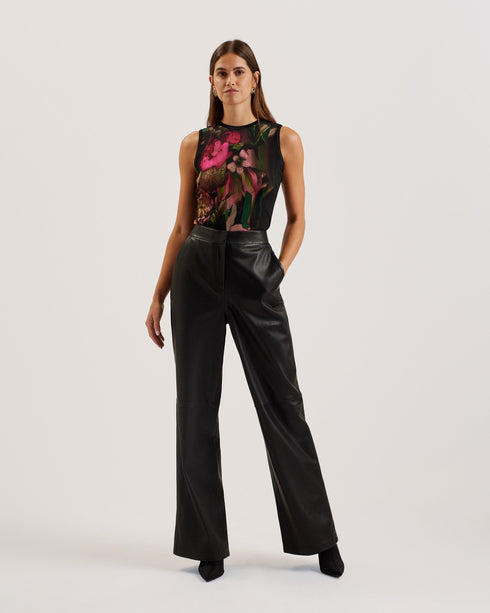 GUIANA-Tops-Skinny Fit Printed Jersey Ves- Ted Baker Romania