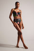 LUSIYE-Swimwear-Printed Longline Bikini Top- Ted Baker Romania