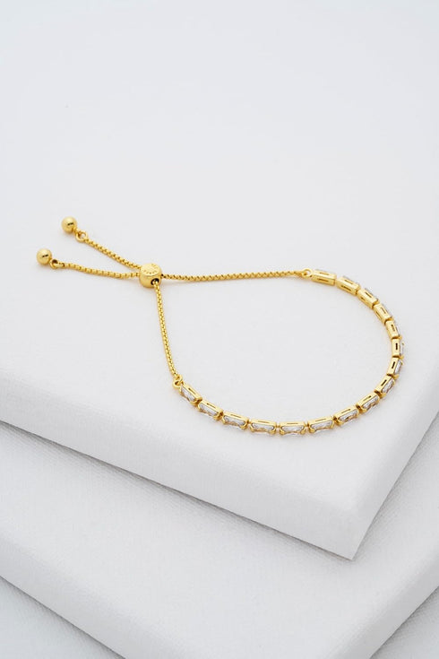 ISELA-Jewellery-Crystal Baguette Slinky Adjustable Bracelet- Ted Baker Romania