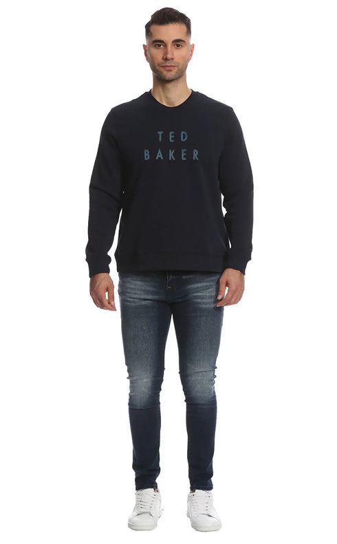 TYNAN-Tops-LS Embroidered Sweatshirt- Ted Baker Romania