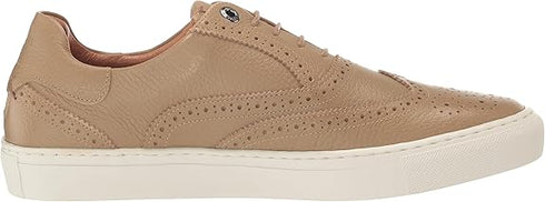 DENTONG-Shoes-Our unique take on the classic brogue shoe, our DENTONG hybrid trainers offer the best of both worlds. With a smooth leather upper, rubber sole, and lace fastening, these shoes are perfect for both casual and formal occasions. Featuring a classically-brogue laser-etched design, they're sure to make a statement wherever you go.By purchasing this product, you are supporting responsible leather manufacturing through the Leather Working Group. Brogue trainer hybrid shoes Smooth leather upper Rubbe