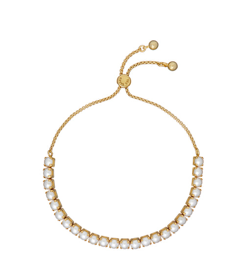 PERRMEL-Jewellery-Pearl Adjustable Tennis Bracelet- Ted Baker Romania