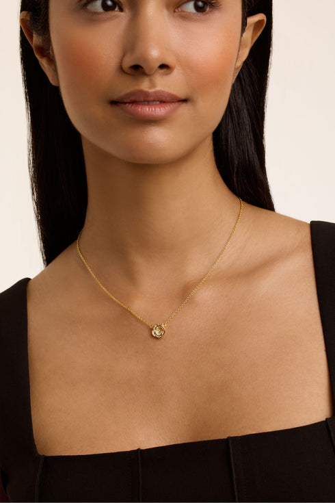 FLORITA-Jewellery-Crystal Flower Pendant Necklace- Ted Baker Romania