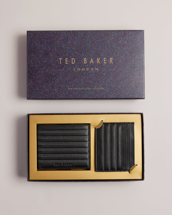 PLASET-Gifts-Stitch Detail Wallet and Cardholder Giftset- Ted Baker Romania