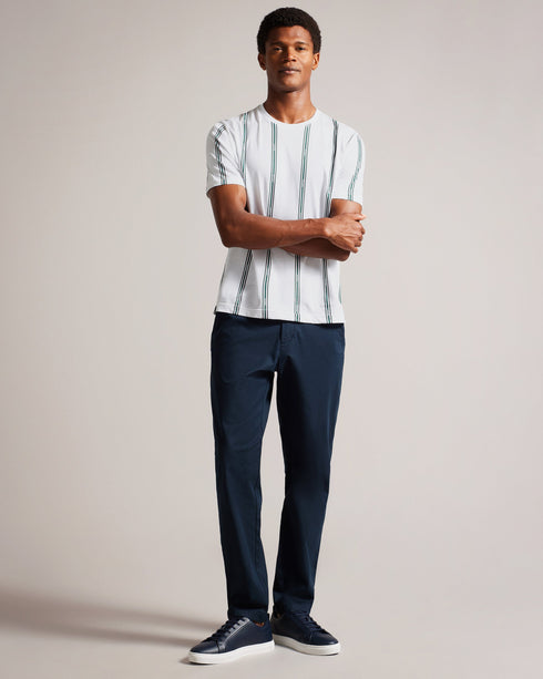 AMSON-Tops-SS Regular Striped T-Shirt- Ted Baker Romania