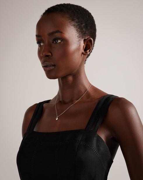 HARA-Jewellery-Complete Your Everyday Look With The Lovingly Crafted Hara Necklace Boasting A Beautiful Heart-shaped Pendant With Subtle Ted Baker-branded Detailing This Charming Accessory Will Add A Touch Of Romance To Any Outfit Ted Baker accessories collection Metallic heart pendant Ted Baker-branded Adjustable clasp fastening Comes in a Ted Baker-branded box- Ted Baker Romania