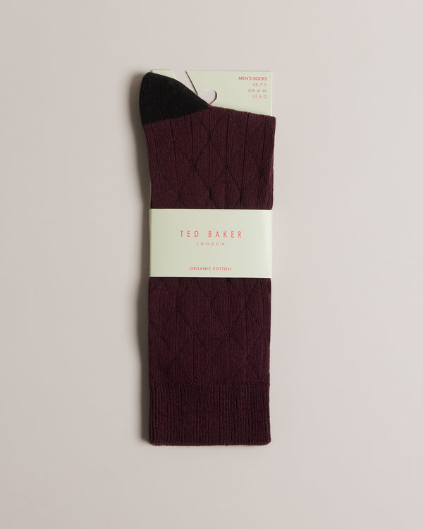 SWELTER-Socks-Geometric Knit Sock- Ted Baker Romania