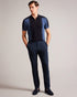 ZIYECH-Trousers-Slim Fit Houndstooth Chino Trouser- Ted Baker Romania