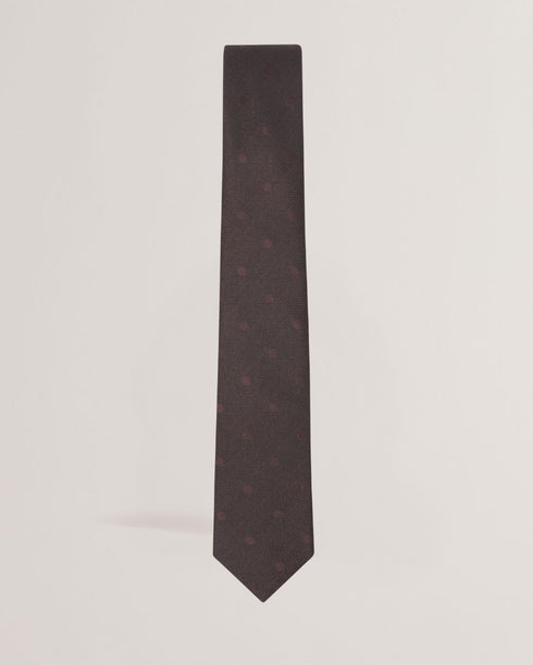 YANGS-Ties-Herringbone Polka Dot Silk Tie- Ted Baker Romania