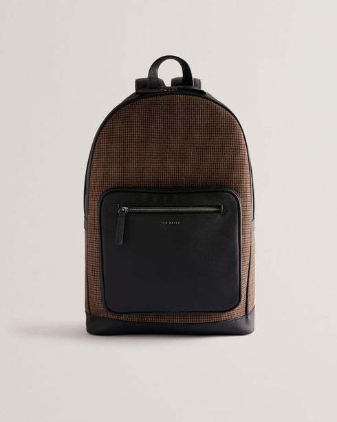 MALVIIN-Bags-Check Fabric Backpack- Ted Baker Romania