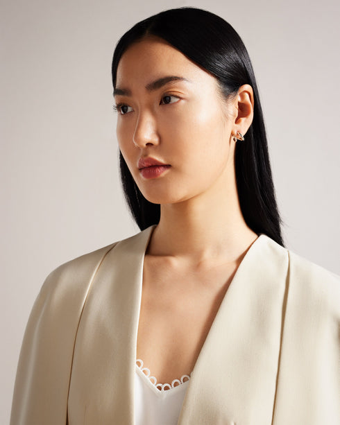 DANNIO-Outerwear-Structured Hip Length Cape With Waistcoat- Ted Baker Romania