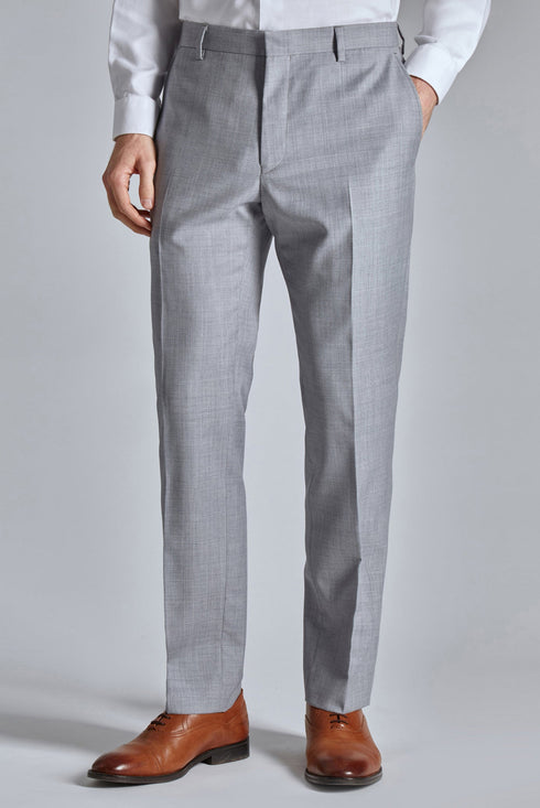 DENALIT-Suits-DENALI COOL GREY SEMI PLAIN TRS- Ted Baker Romania