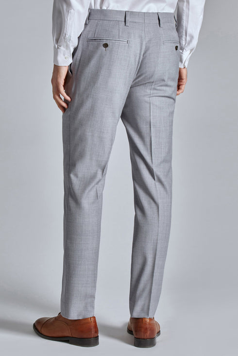 DENALIT-Suits-DENALI COOL GREY SEMI PLAIN TRS- Ted Baker Romania