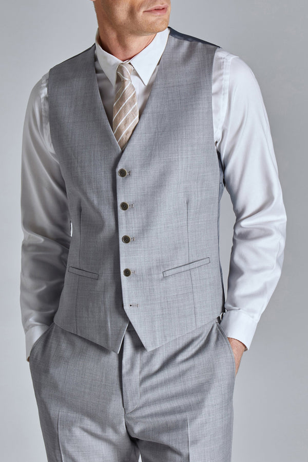 DENALIW-Suits-DENALI GREY SEMI PLAIN SLIM WC- Ted Baker Romania