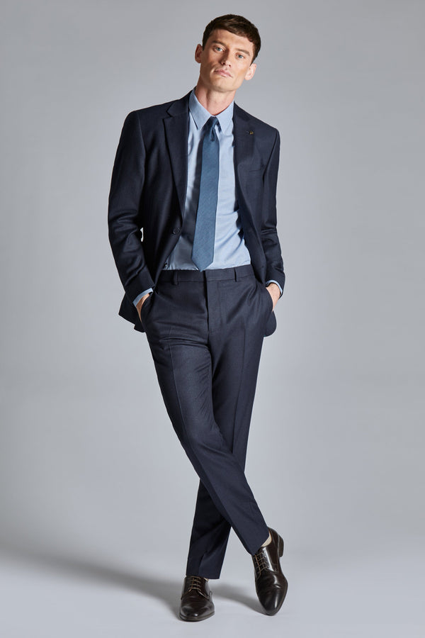 CANIST-Suits-Flat Front Check Trouser- Ted Baker Romania