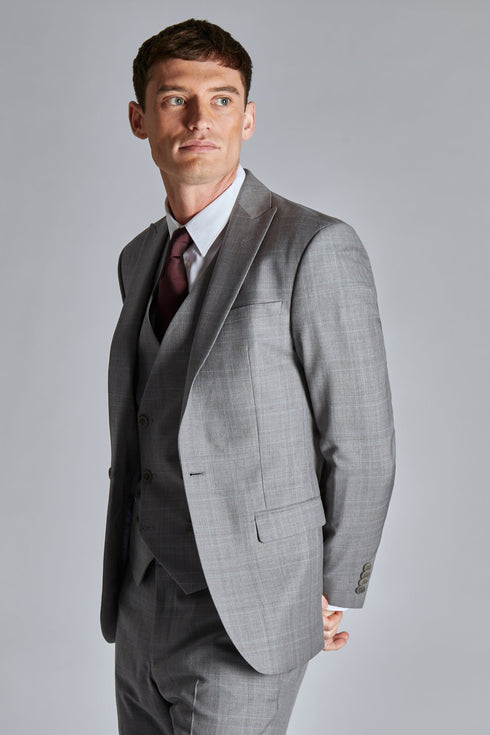 INDUSJ-Suits-GREY SOFT CHECK JACKET- Ted Baker Romania
