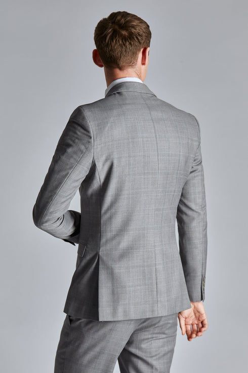 INDUSJ-Suits-GREY SOFT CHECK JACKET- Ted Baker Romania