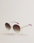 TAHNEY-Eyewear-Metal Almond Sunglass- Ted Baker Romania