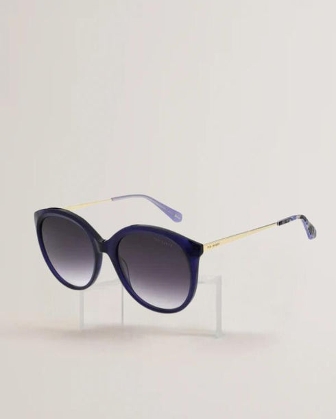 MILAH-Eyewear-Solid Round Frame Sunglasses- Ted Baker Romania