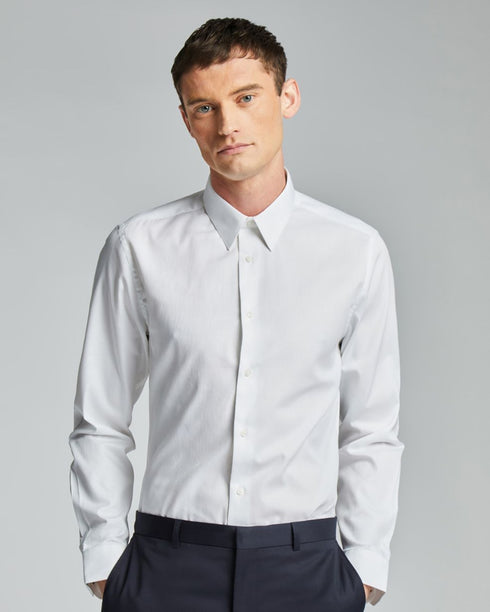 HALE-Shirts-WHITE SATIN STRIPE- Ted Baker Romania