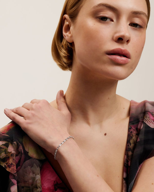 ISELA-Jewellery-Crystal Baguette Slinky Adjustable Bracelet- Ted Baker Romania