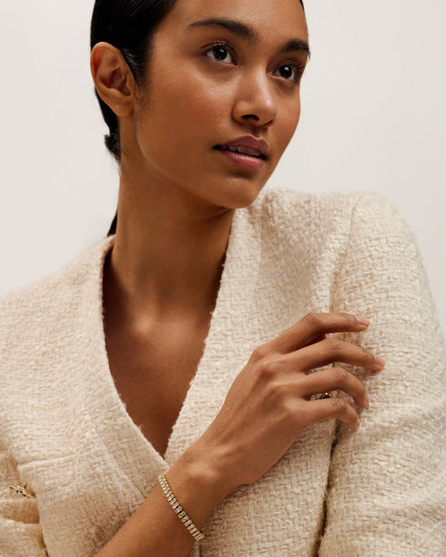 ISABELA-Jewellery-Crystal Baguette Adjustable Bracelet- Ted Baker Romania