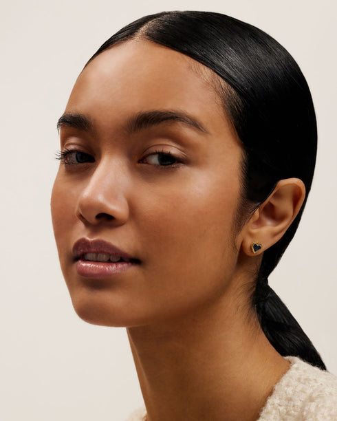 MORLIA-Jewellery-Monogram Heart Stud Earrings- Ted Baker Romania