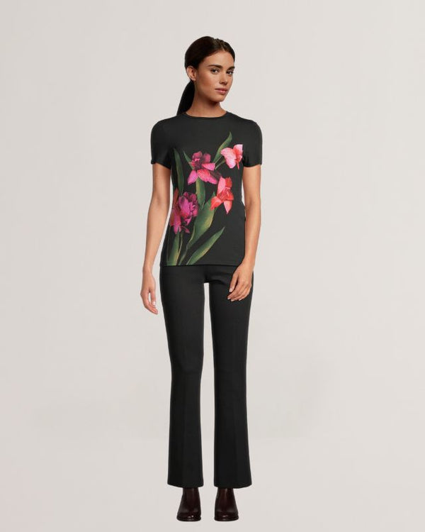 MERIELO-Tops-Florist Printed Fitted Tee- Ted Baker Romania