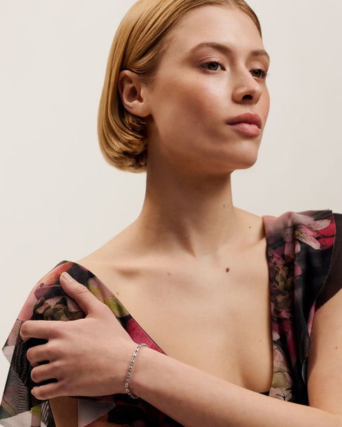 ISELA-Jewellery-Crystal Baguette Slinky Adjustable Bracelet- Ted Baker Romania