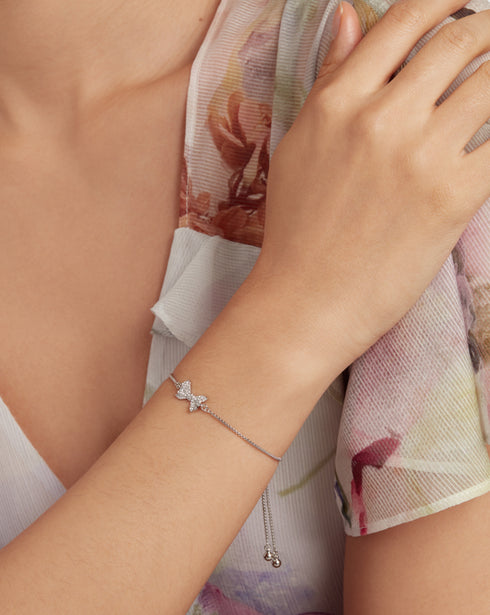 BARSET-Jewellery-Crystal Bow Adjustable Bracelet- Ted Baker Romania