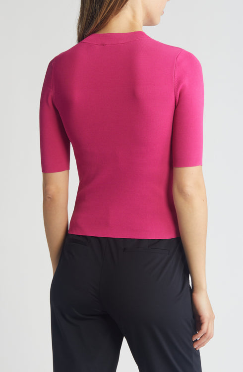 MARLLAY-Knitwear-Fitted Knit Top- Ted Baker Romania