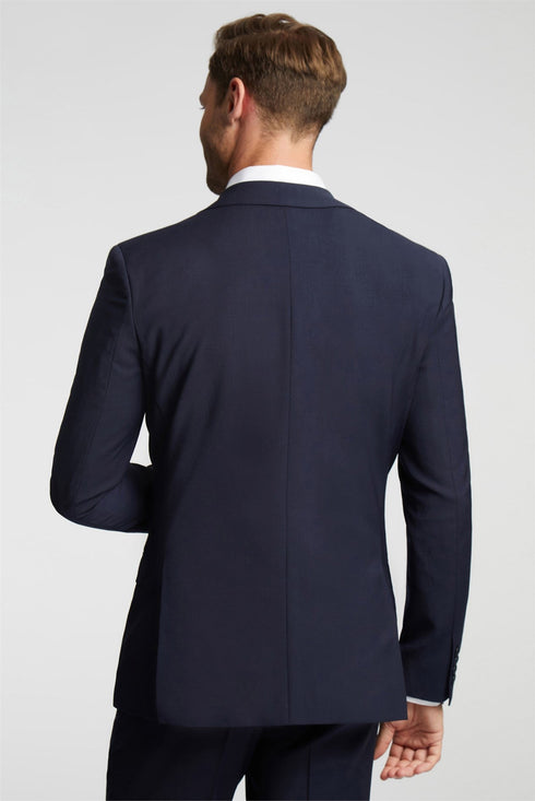 PANAMANJ-Suits-PREMIUM NAVY PANAMA SLIM SUIT JKTIntroducing our latest addition to the Ted Baker collection - the Premium Navy Panama Slim Suit Jacket. This suit jacket is crafted with the finest quality navy panama fabric, giving it a luxurious and sophisticated look. The slim fit design ensures a sleek and modern silhouette, making it a must-have for any fashion-forward individual.What sets this suit jacket apart is its unique panama fabric, which adds texture and depth to the classic navy color. The prem