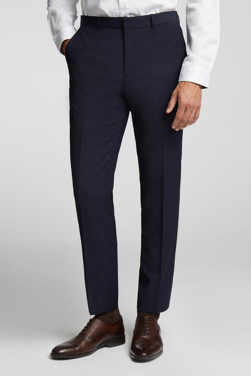 PANAMANT-Suits-PREMIUM NAVY PANAMA SLIM SUIT TRS- Ted Baker Romania