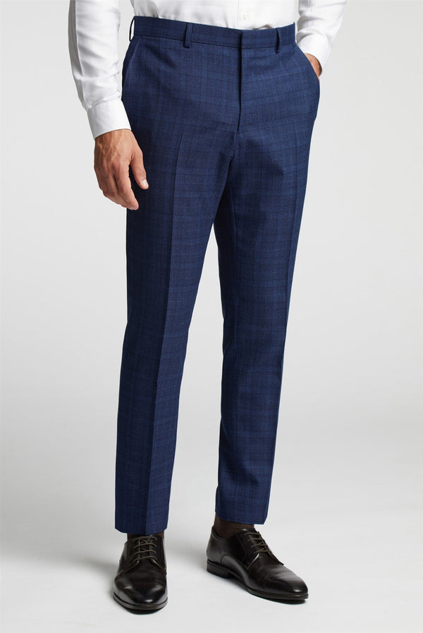 CANIST-Suits-CANIS NAVY GRID CHECK REG TRS- Ted Baker Romania